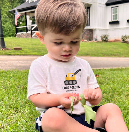 Courageous Truck Kid's Christian Graphic Tee