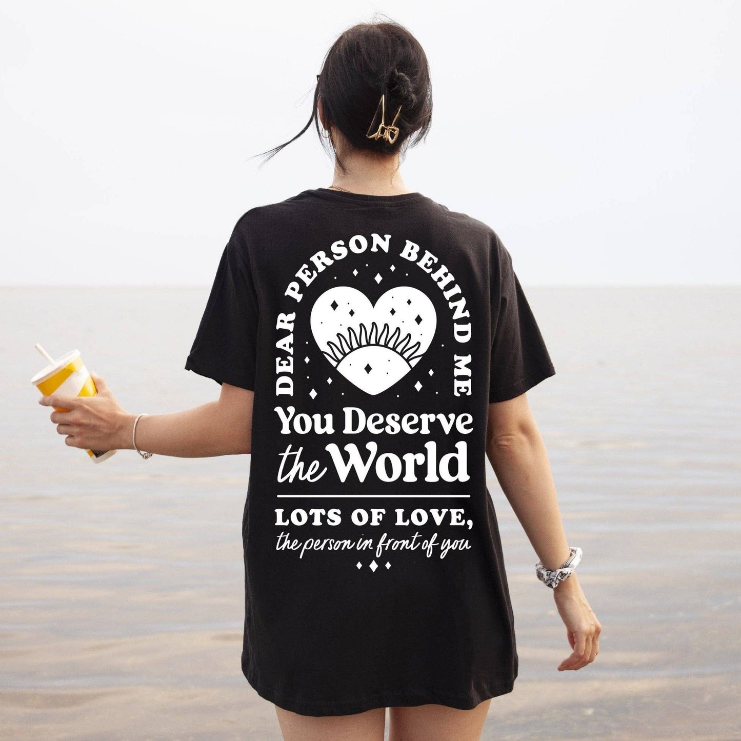 Dear Person Behind Me Tee - Black